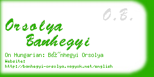 orsolya banhegyi business card